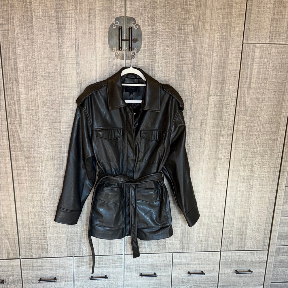 Zara Faux Leather Jacket‎
